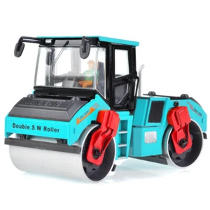 Modellino veicolo costruzione rullo strada 1:50 pressofuso giocattoli per ragazzi bambini regalo blu - Foto 1 di 2
