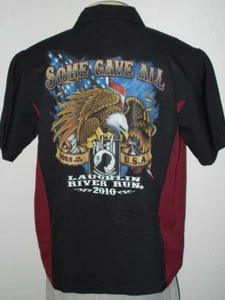 Biker Rockabilly Laughlin River Run 2010 Some Gave All POW USA Shirt Männer M - Bild 1 von 6