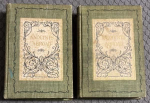 Mark Twain 1895 The Innocents Abroad Or The New Pilgrims' Progress Vol 1 & 2+++Y - Picture 1 of 17