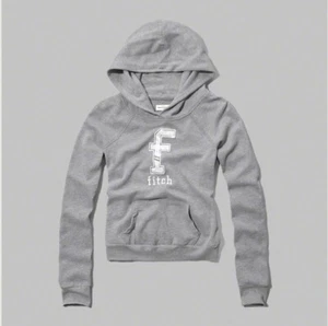 ABERCROMBIE & FITCH A&F Shine Logo Pullover Hoodie Heather Grey Girl Size XL(16) - Picture 1 of 5