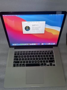 MacBook Pro Retina 15 inch 2015 Quad i7 2.5 16gb RAM 256GB OS Big Sur - Picture 1 of 6