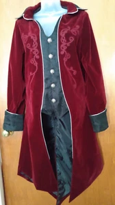 Renaissance Steampunk Coat Tailcoat Jacket Victorian Bridgerton Outlander - Picture 1 of 14