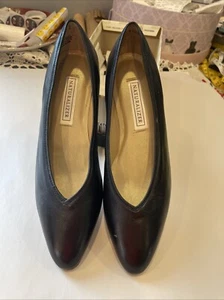 Naturalizer Comfort Women Size 10 CA Leather Pump Heels Shoes In Amber Black - Picture 1 of 15