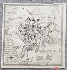 1932 Antique Map of Cumbria: Dales and Fells - Picture 1 of 1