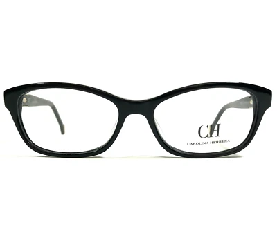 Carolina Herrera Eyeglasses Frames VHE629 COL.0700 Black Cat Eye 52-16-140 - Image 1 of 4