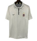 Vtg Nike Dri-Fit SC Corinthians Men's Sz L Rear Swoosh Soccer Jersey Polo Shirt