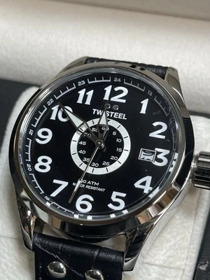 TW Steel VS51 45mm 316L Steel 10ATM Black Dial Men's Watch - Image 1 of 4