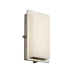 Justice Design Group FSN-7562W-OPAL Fusion 1 Light 12"H - Nickel - Picture 1 of 2