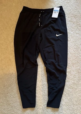 Pantalones de correr Nike Phenom Elite Dri-Fit negros CV7439-010 medianos para hombre Foto 1 de 3
