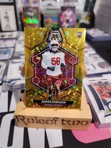 2024 Panini Mosaic No Huddle Gold Disco Prizm DARIUS ROBINSON 327 6/10 Cardinals - Picture 1 of 2