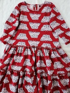 Tea Collection Girls Butterflies Dress Size 8 Preowned - Picture 1 of 6