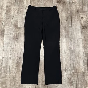 Brooks Brothers Caroline Fit Wool Dress Pants Size 10 Black Mid Rise Straight - Picture 1 of 18
