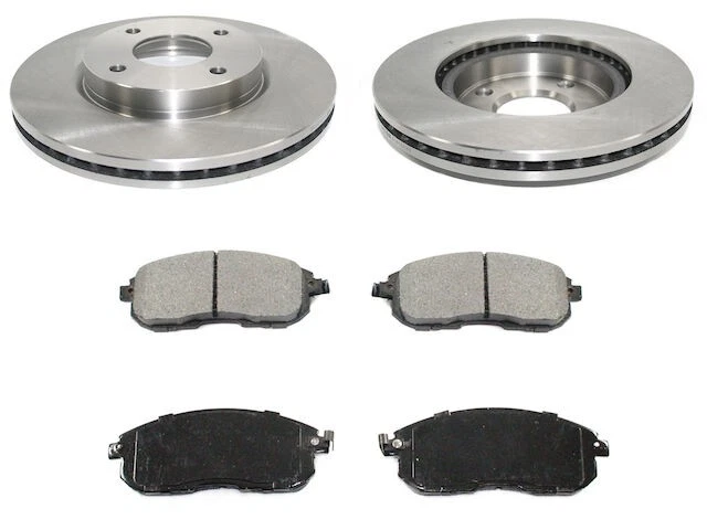 Pastilha de freio dianteiro e kit de rotor para 2007-2012 Nissan Versa 1.8L 4 cilindros 2008 JH871VQ - Imagem 1 de 1