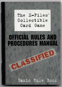 X-Files Card Game Instructions Booklet Basic Rules Book - Picture 1 of 2