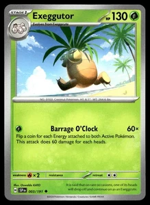 Exeggutor 3/191 Pokemon Card Surging Sparks Uncommon 130 HP Near Mint NB - Picture 1 of 2