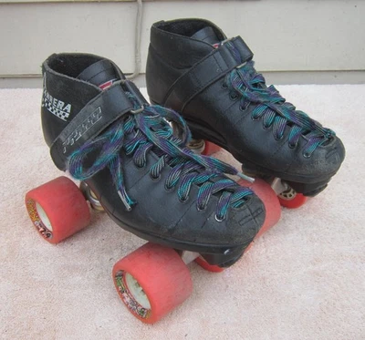 PATINES DE VELOCIDAD RIDDELL CARRERA NEGROS para hombre talla 7 PATINES Quad 105B Foto 1 de 4