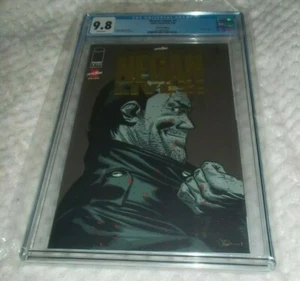 Negan Lives # 1 GOLD Foil LOGO Variant CGC 9.8 ONLY 1 PER STORE # 3716834002 - Bild 1 von 2
