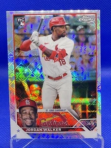 2023 Topps Chrome Logofractor Edition Jordan Walker #209 Rookie RC Cardinals - Picture 1 of 2