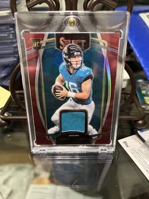 2021 Trevor Lawrence Select Football Red Prizm Rookie RC Patch RSW-TLR 🔥🔥 - Image 1 of 2