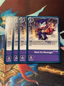 Digimon TCG Singles - Back for Revenge! x4 - BT3-109 - Uncommon - NM - Playset - Picture 1 of 1