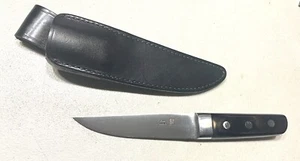 Vintage 1990’ Al Mar APU Japan Tanken UT Fixed Blade Dagger Knife Leather Sheath - Picture 1 of 12