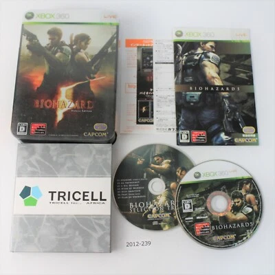 Xbox 360 Resident Evil 5 Biohazard Deluxe Edition working NTSC-J 2012-239 ' - Image 1 of 2