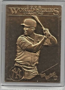 Tino Martinez 1998 Danbury Mint New York Yankees Sealed 22 kt Gold Card # 17 - Bild 1 von 1
