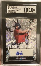 2021 Leaf Flash Of Brilliance Jordan Lawler Auto Card SGC 10 Diamondbacks