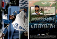 2018 Stadium Club Red Foil RICHARD URENA RC Baseball Card 102 TORONTO BLUE JAYS