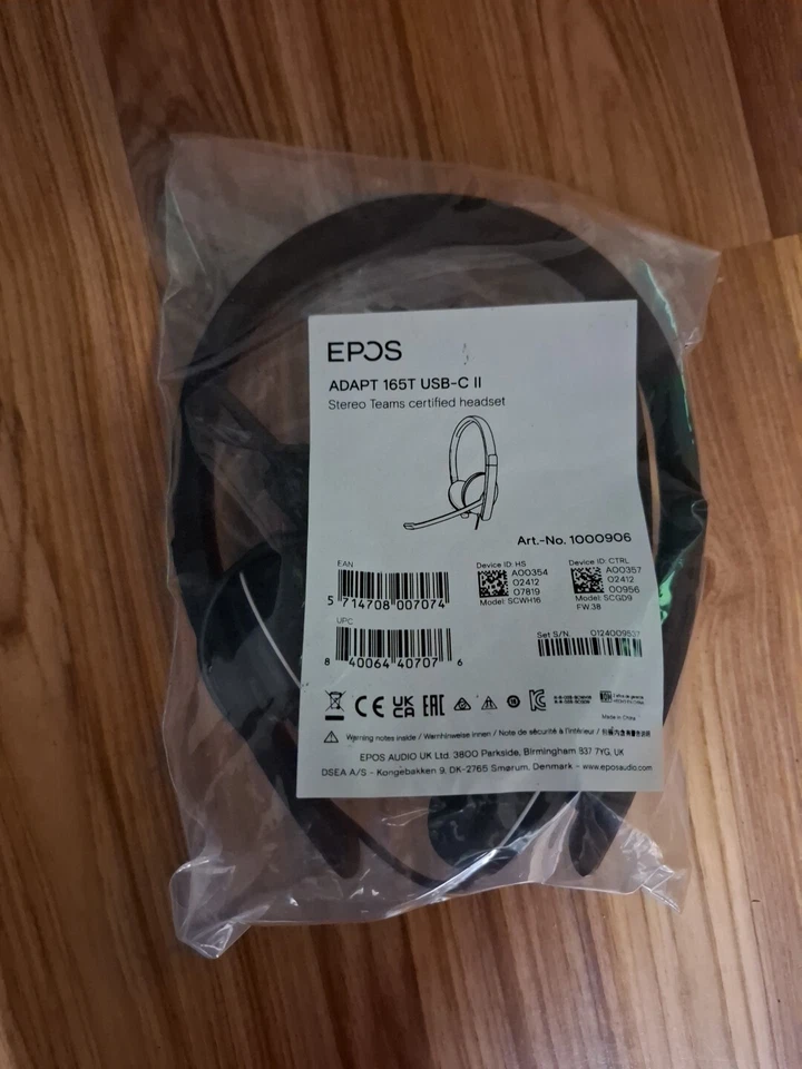 SENNHEISER EPOS ADAPT 165  Black Stereo Wired USB C Headset For PC's - Image 1 of 2