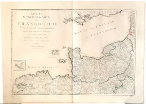 Antique map, Schraembl, Neueste Generalkarte von Frankreich .. - Picture 1 of 6