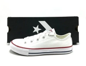 *NEW* Pre-School Kids CONVERSE ALLSTAR OX (PS) OPTICAL WHITE (3J256) - Picture 1 of 8