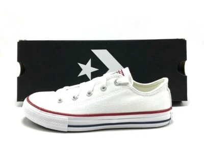 *NUEVO* Niños Preescolares CONVERSE ALLSTAR OX (PS) ÓPTICO BLANCO (3J256) Foto 1 de 4