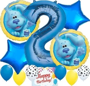 Pacchetto Decorazione Palloncini 2° Compleanno Forniture per Feste Blues Clues - Foto 1 di 1