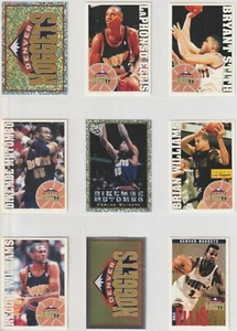 Denver Nuggets 1990s Panini Stickers Lot – 16 Different Stickers – 4 Mutombo - Picture 1 of 2