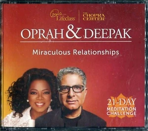 NEW Oprah & Deepak's 21-Day Meditation Experience Miraculous Relationships 6 CDs - Imagen 1 de 2