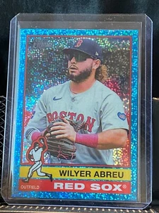 Wilyer Abreu 2025 Topps Heritage Chrome Light Blue Sparkle #89 Red Sox - Picture 1 of 2