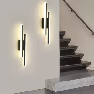 2x Innenwandleuchte 16W Moderne LED Wandleuchte Warmweiß Wandlampe Schlafzimmer - Bild 1 von 11