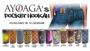 Assorted Pocket Hookah Mini Hookah Shisha Small Pipe + BONUS (6 pcs) - Picture 1 of 4