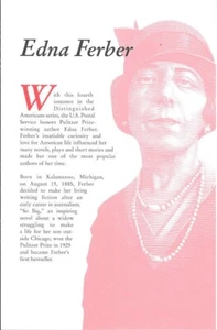 #3433 FD Souvenir Program 83c Edna Ferber Stamp w/FDC - Picture 1 of 2