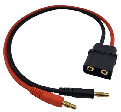 NHX RC Heavy Duty QS8 Charge Lead (Male QS8 to 4mm Banana Plug) - Image 1 of 3