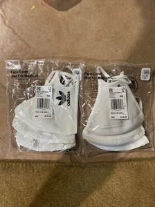 2 Adidas Face Mask Cover Protection White SMALL (3 Pack) - Picture 1 of 3