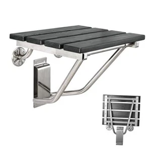 Folding Shower Seat and Bench Wall Mounted, Shower Chair Foldable, Shower - Picture 1 of 7