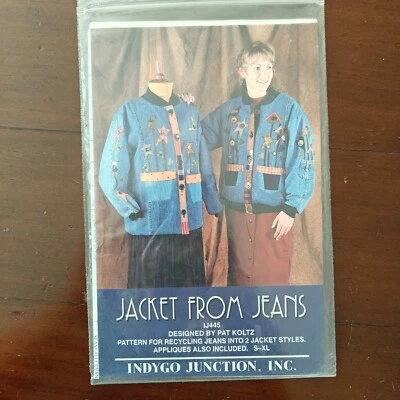 Indygo Junction "Jacket from Jeans" Sewing Pattern IJ445 - Upcycled Style 🌟 - Image 1 of 4
