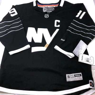 Camiseta negra Reebok de los New York Islanders Taveres #91 juvenil grande/grande Foto 1 de 3
