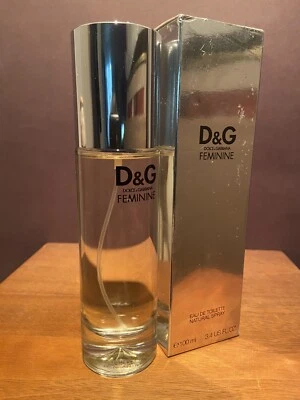 D&G 女性 Dolce & Gabbana 3.4 盎司/100 毫升淡香水喷雾 全新带盒 罕见 — 第 1/4 张图片