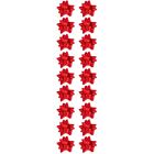  18 Pcs Christmas Star Flower Tree Bows Gift For Presents Topper Unique Lovely