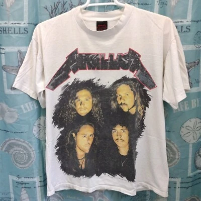 Camiseta Metallica 1991 vintage XL Singe Stitch Wherever I May Roam Brockum Stage Foto 1 de 4