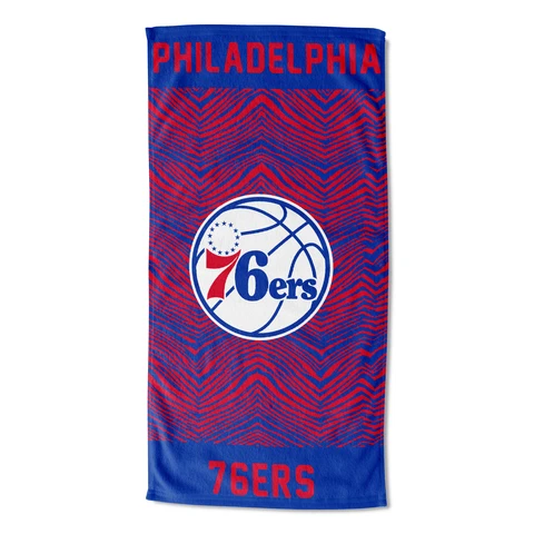 Northwest NBA Philadelphia 76ers State Line Beach Towel, 30x60 Cover
