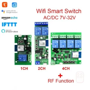 Tuya Modulo Relè a Contatto Pulito Smart WiFi con Telecomando RF433 Incluso - Imagen 1 de 15